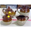 Image 1 : Matching Set of Teapot, Pitcher, Cream & Sugar