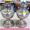 Image 1 : 2 Silver-Plated Lamp Bases