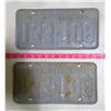 Image 2 : Pair of 1975 SK Licence Plates