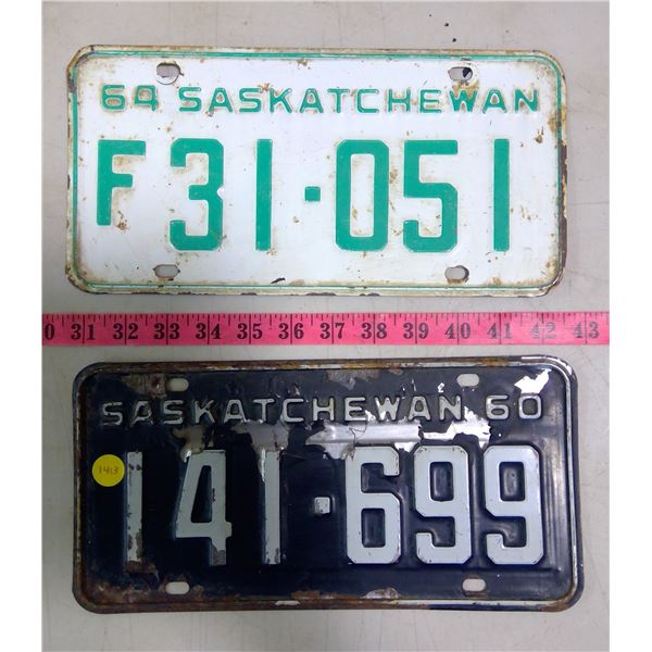 1960 & 1964 SK Licence Plates