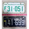 Image 1 : 1960 & 1964 SK Licence Plates