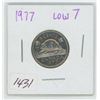Image 1 : 1977 Canadian 5 Cent Coin (Low 7)