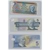 Image 3 : 1937 / 1954 /1972 / 1979 / 1986 / 2002 Canadian 5 Dollar Bills