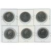 Image 2 : 6 Commemorative Canadian Nickel Dollars