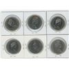 Image 2 : 6 Commemorative Canadian Nickel Dollars