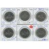 Image 1 : 6 Commemorative Canadian Nickel Dollars
