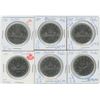 Image 1 : 6 Commemorative Canadian Nickel Dollars