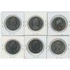 Image 2 : 6 Commemorative Canadian Nickel Dollars