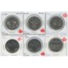 Image 1 : 6 Commemorative Canadian Nickel Dollars
