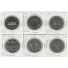 Image 1 : 6 Commemorative Canadian Nickel Dollars
