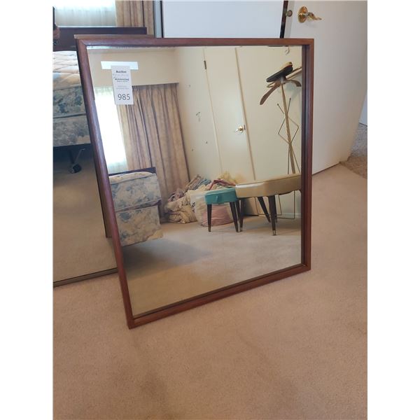Teak mirror A