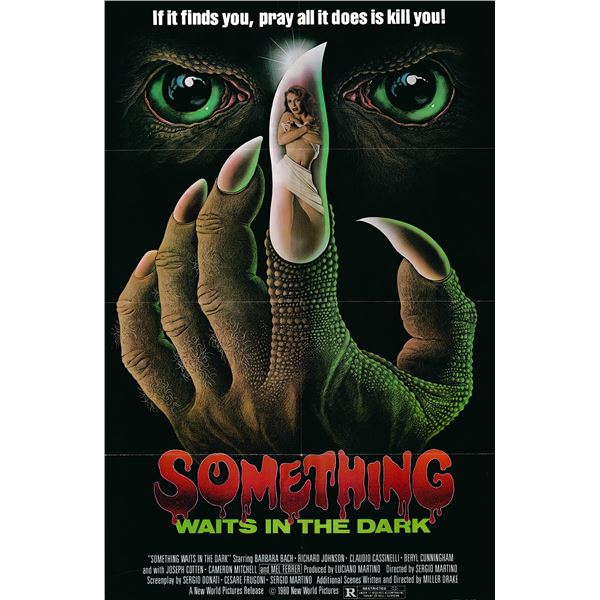 Something Waits in the Dark original 1980 vintage one sheet movie poster