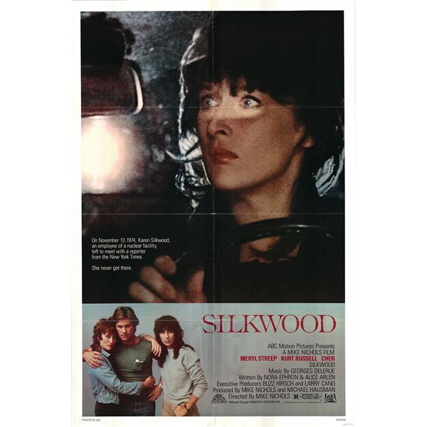 Silkwood original 1983 vintage one sheet movie poster