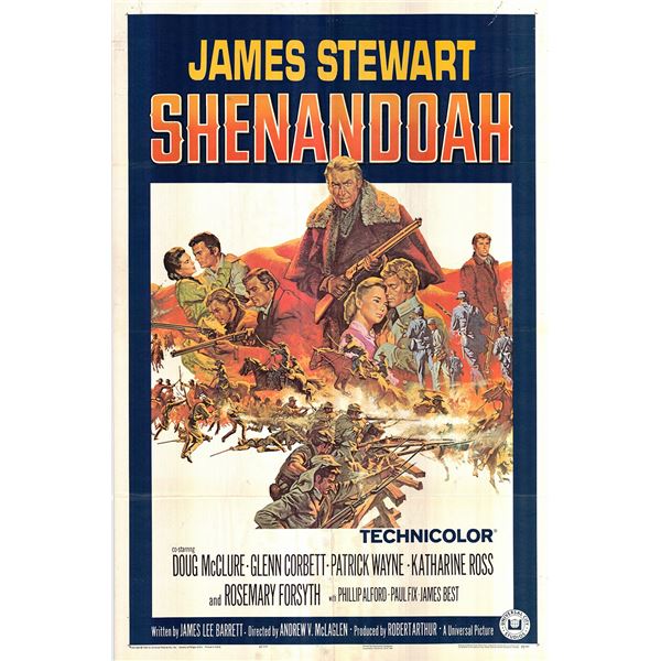 Shenandoah original 1965 vintage one sheet movie poster