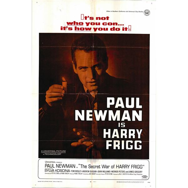 The Secret War of Harry Frigg original 1968 vintage one sheet movie poster