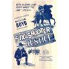 Image 1 : Six Shooter Justice original 1955R vintage one sheet movie poster