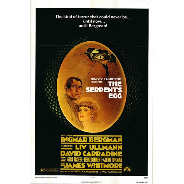 The Serpent's Egg original 1978 vintage one sheet movie poster
