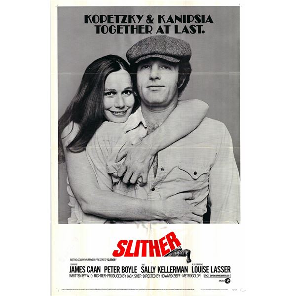 Slither original 1973 vintage one sheet movie poster