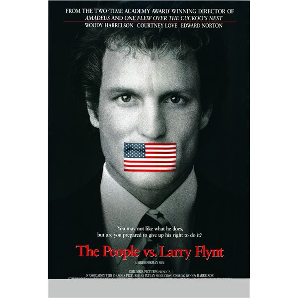 The People vs. Larry Flynt 1996 original one sheet movie poster