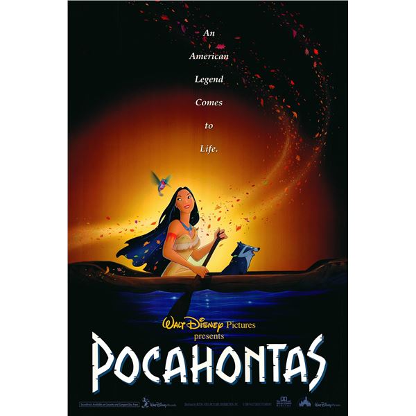 Pocahontas original 1995 one sheet movie poster