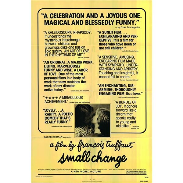 Small Change original 1976 vintage one sheet movie poster