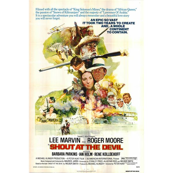 Shout at the Devil original 1976 vintage one sheet movie poster