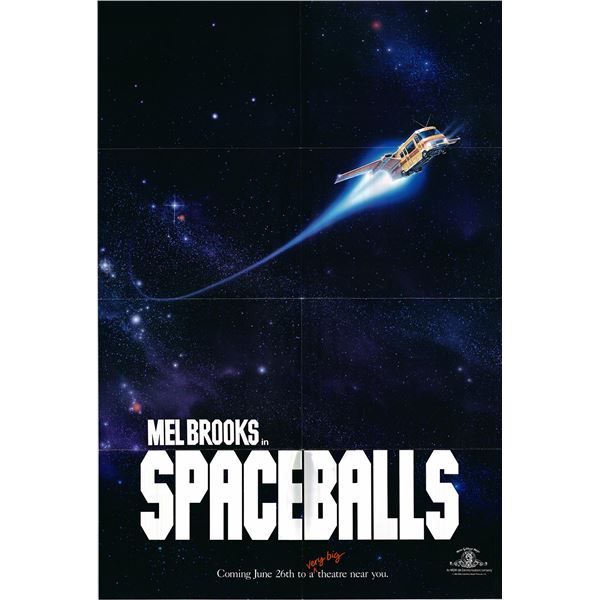 Spaceballs original 1986 vintage advance one sheet movie poster