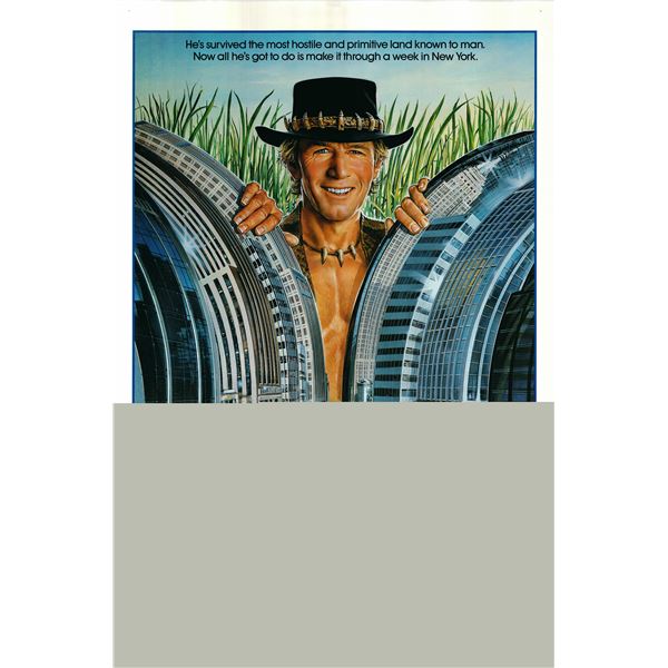 Crocodile Dundee 1986 original vintage movie poster