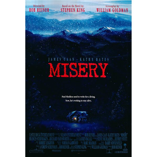 Misery original 1990 vintage one sheet movie poster