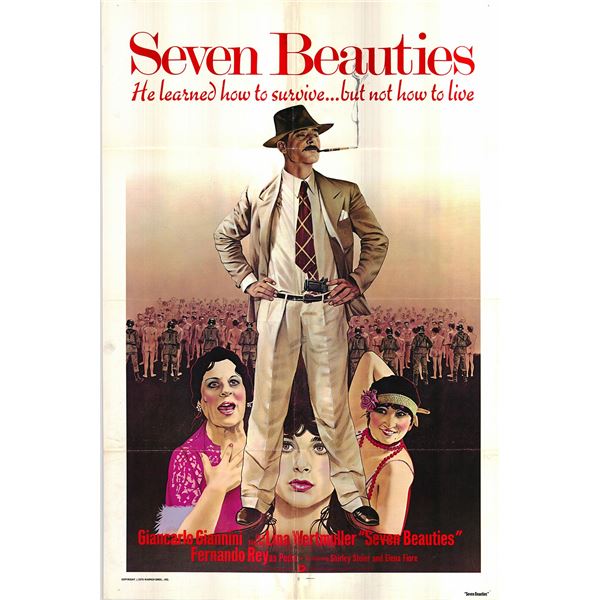 Seven Beauties original 1976 vintage one sheet movie poster