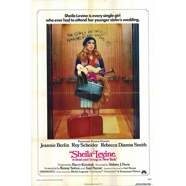 Sheila Levine Is Dead and Living in New York original 1975 vintage one sheet movie poster