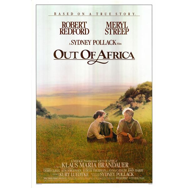 Out of Africa 1984 original vintage movie poster