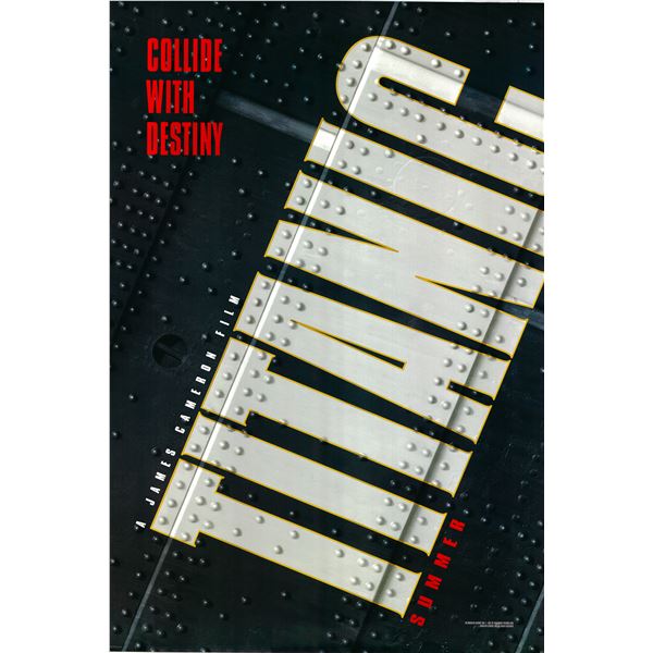 Titanic 1997 original advance sheet movie poster