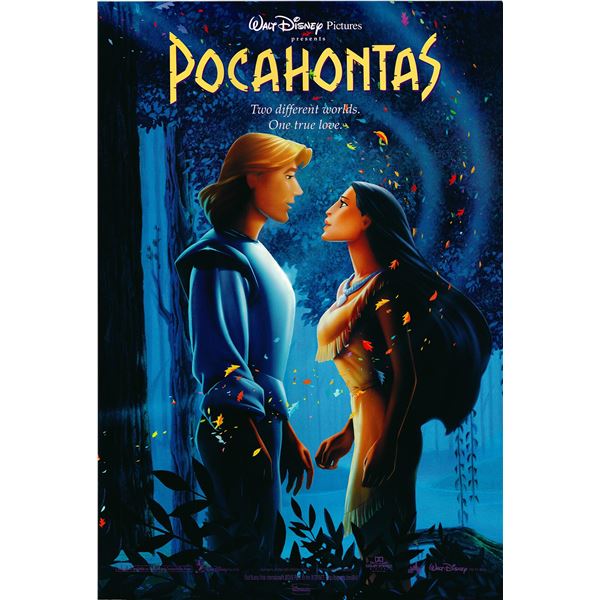 Pocahontas original 1995 vintage international one sheet movie poster