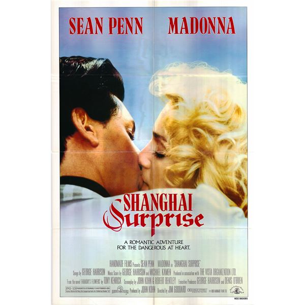 Shanghai Surprise original 1986 vintage one sheet movie poster