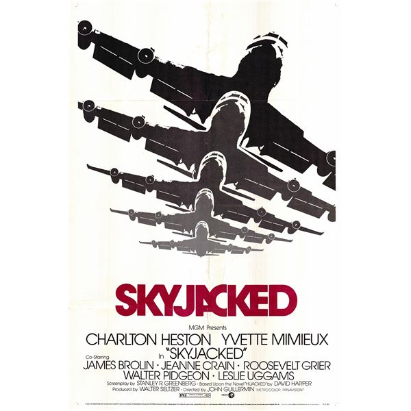 Skyjacked original 1972 vintage one sheet movie poster