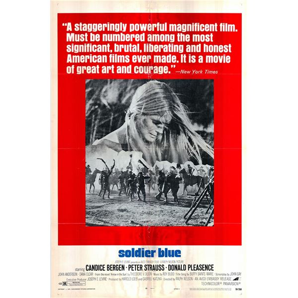 Soldier Blue original 1970 vintage one sheet movie poster