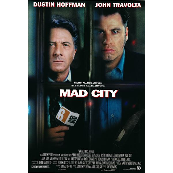 Mad City original 1997 vintage one sheet movie poster