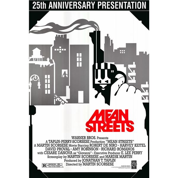 Mean Streets original 1998R vintage anniversary one sheet movie poster
