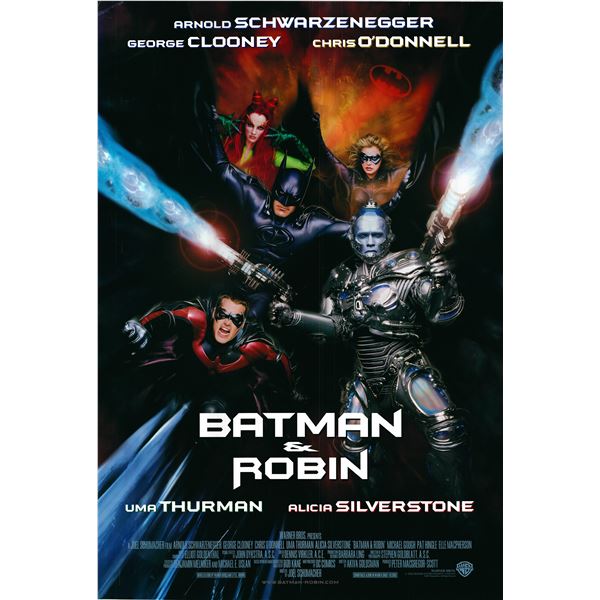 Batman and Robin 1997 original advance sheet