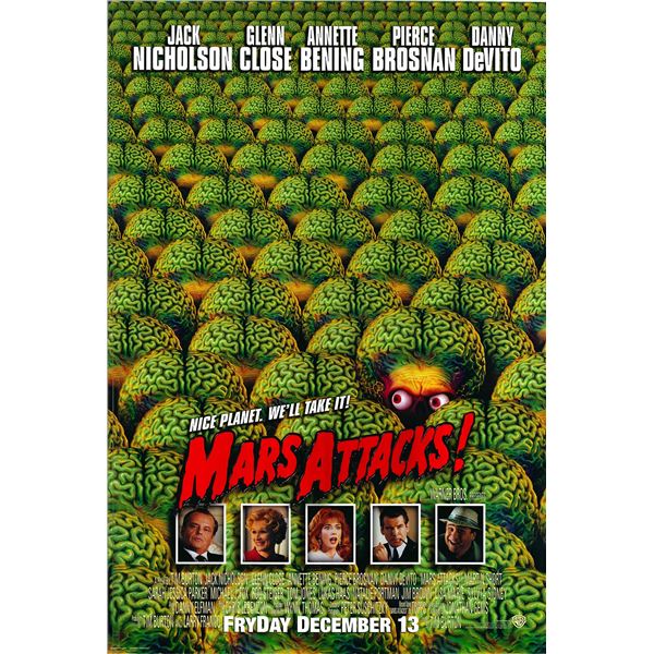 Mars Attacks! 1996 original movie poster
