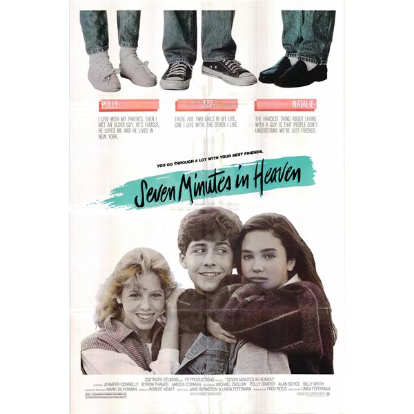 Seven Minutes in Heaven original 1986 vintage one sheet movie poster