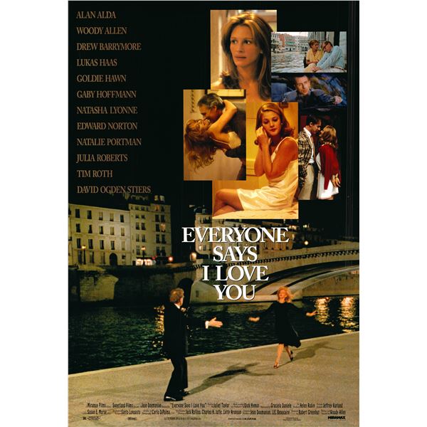 Everyone Says I Love You 1996 original one sheet movie poster