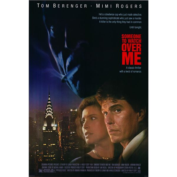 Someone to Watch Over Me original 1987 vintage one sheet movie poster