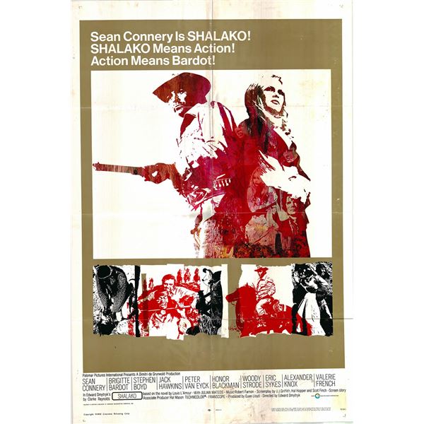 Shalako original 1968 vintage one sheet movie poster