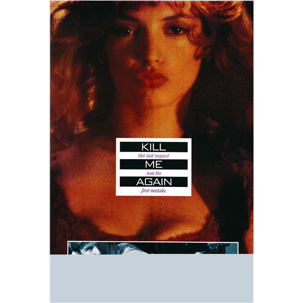 Kill Me Again 1990 original vintage one sheet movie poster