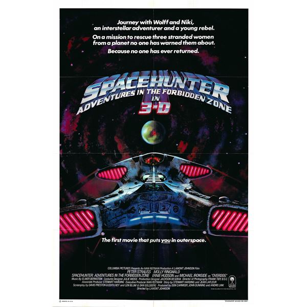Spacehunter original 1983 vintage one sheet movie poster