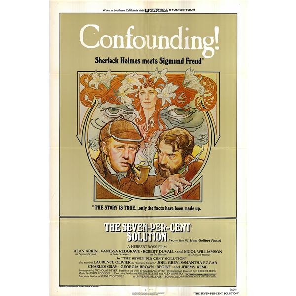The Seven-Per-Cent Solution original 1976 vintage one sheet movie poster