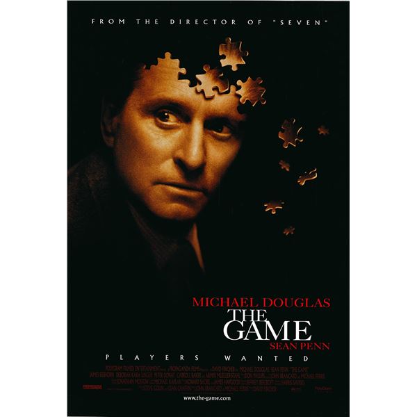 The Game original 1997 vintage one sheet movie poster
