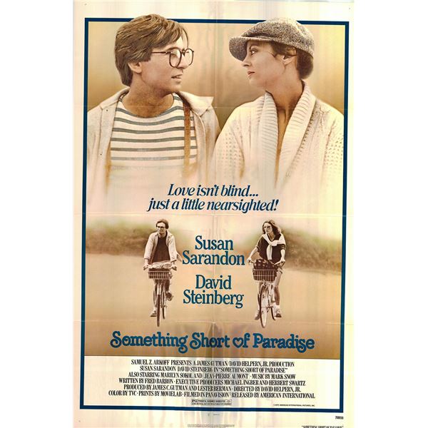 Something Short of Paradise original 1979 vintage one sheet movie poster